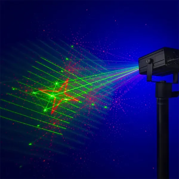 Beamz Dahib Double RG Gobo Laser w/Blue LED — view 8