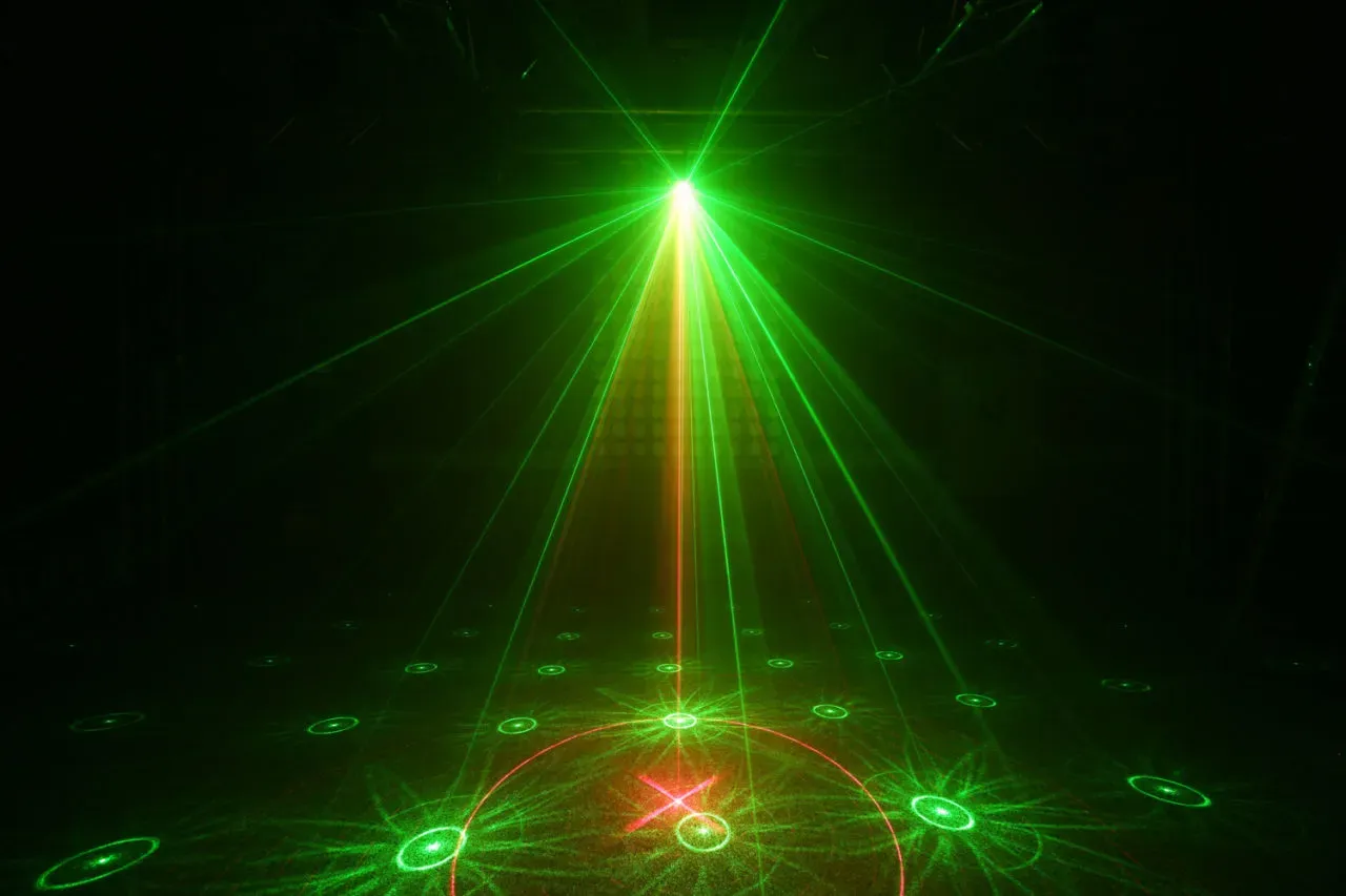 Beamz Surtur II Double Laser RG Gobo 3w Blue LED — view 4