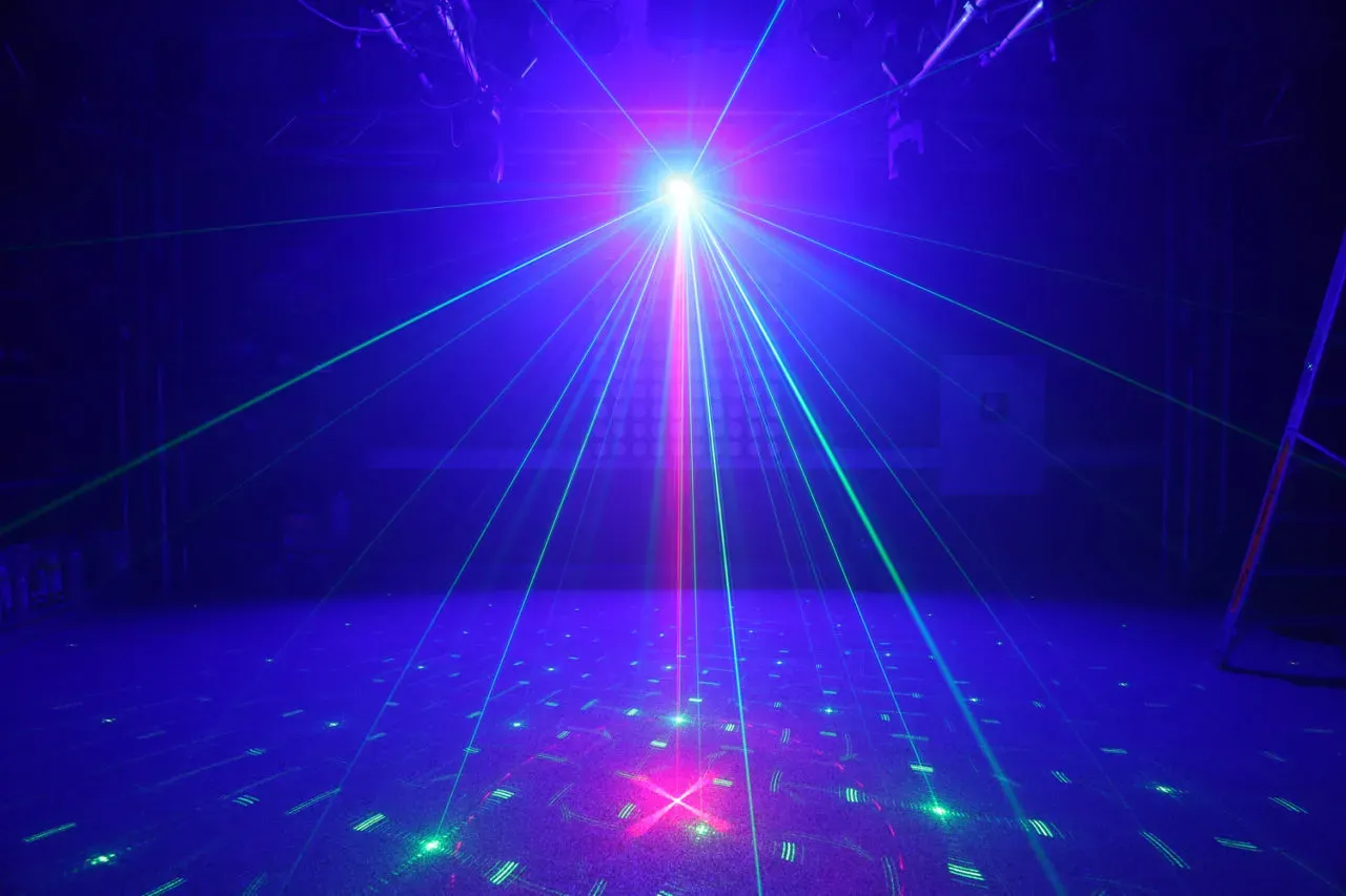 Beamz Surtur II Double Laser RG Gobo 3w Blue LED — view 5