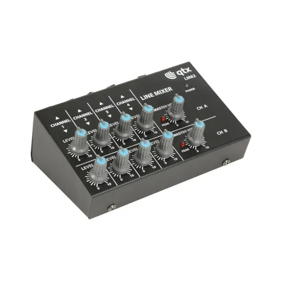 QTX Mixer 4 Channel Stereo Mini Line Level — view 1