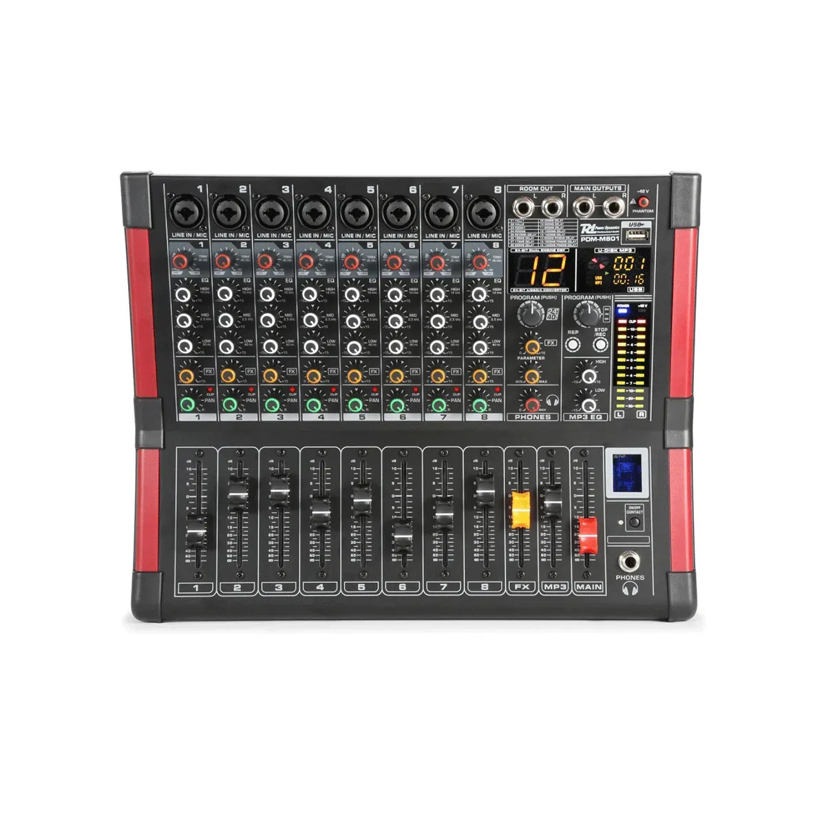 PDM M804 Music Mixer 8-Ch Dsp/Bt/Usb/Mp3 — view 1