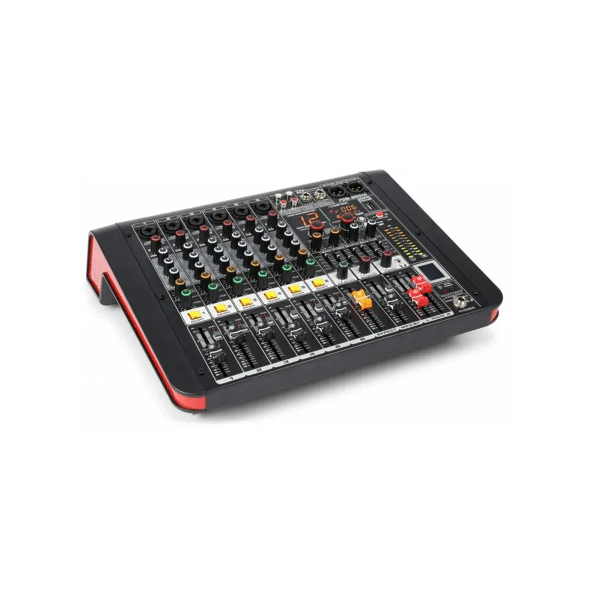 PDM M604A Powered Music Mixer 6-Ch Dsp/Bt/Usb/Mp3
