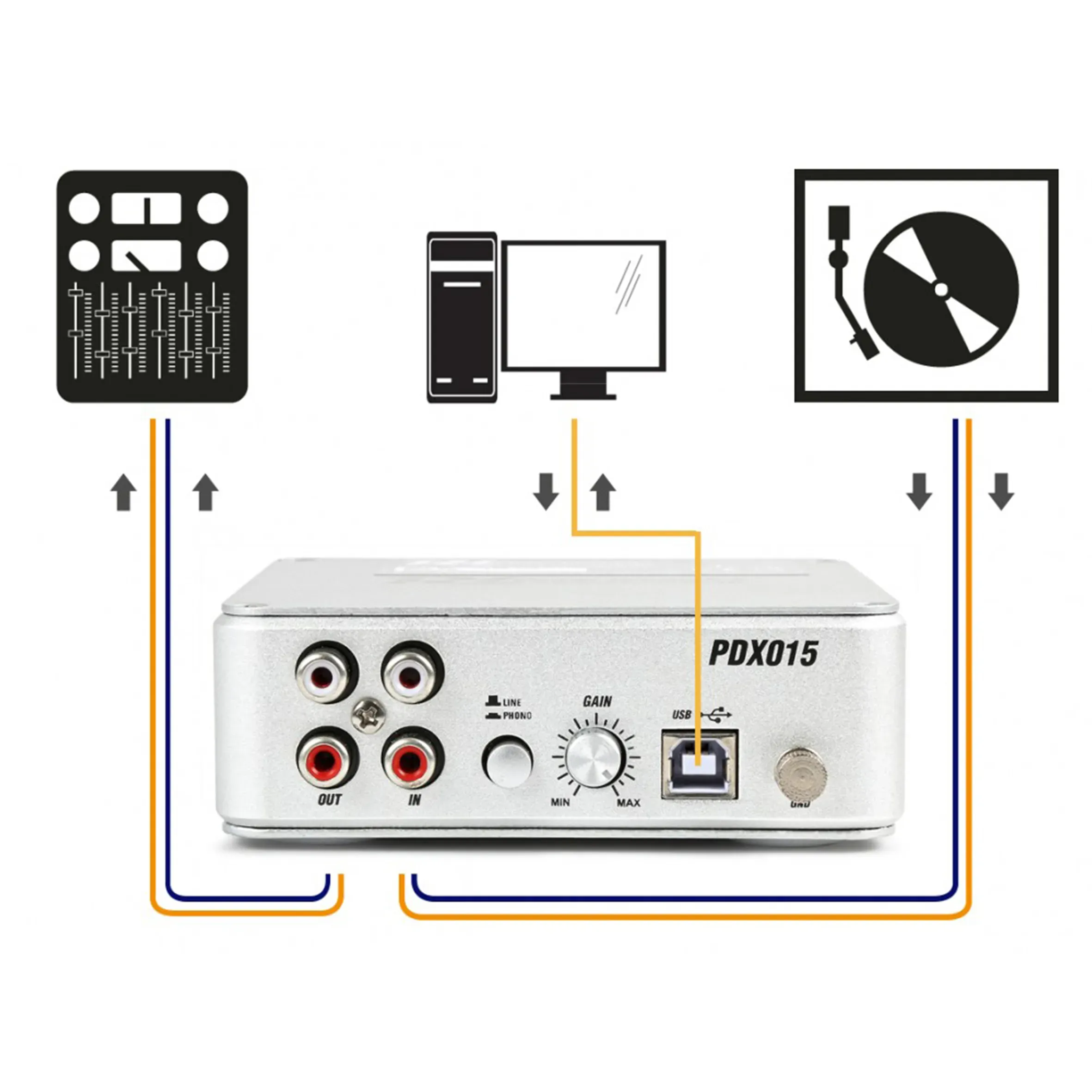 Power Dynamics - PDX015 USB Phono Pre-Amplifier — view 2