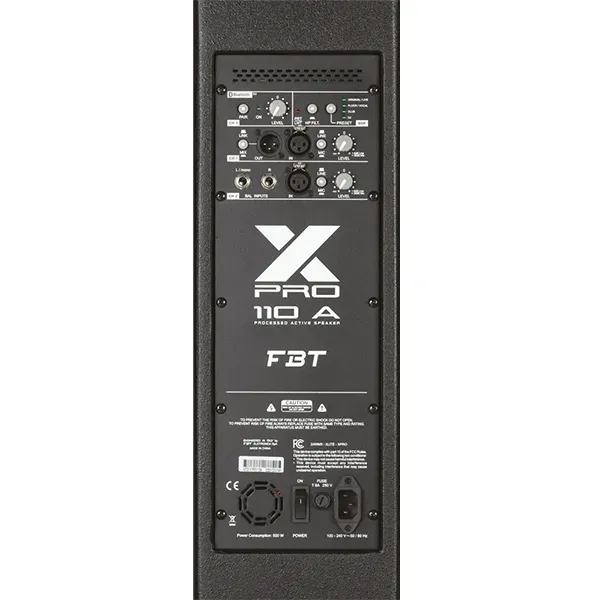 FBT X-PRO110A 10 inch Processed Active Speaker 1500W RMS — view 3