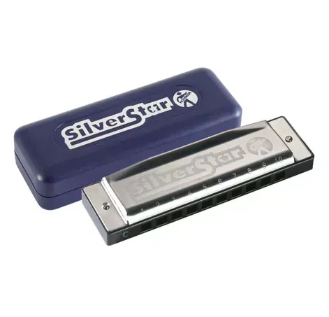 Hohner Silver Star Enthusiast Series Harmonica- Key D — view 3