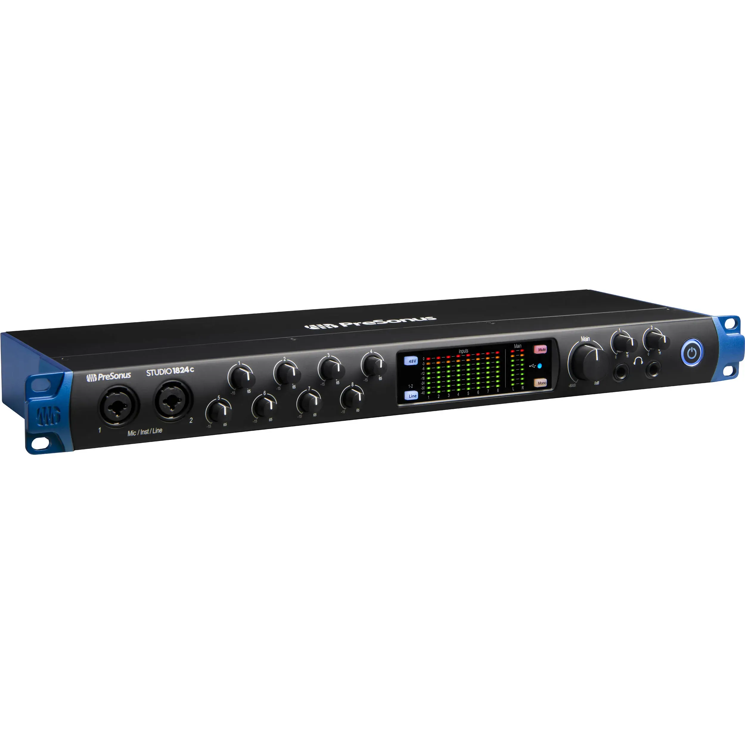 PreSonus Studio 1824c Rackmount 18x20 USB Type-C Audio/MIDI Interface — view 1