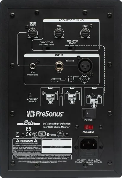 Presonus Eris E5 Powered 5 inch Studio Monitors (Pair) — view 3
