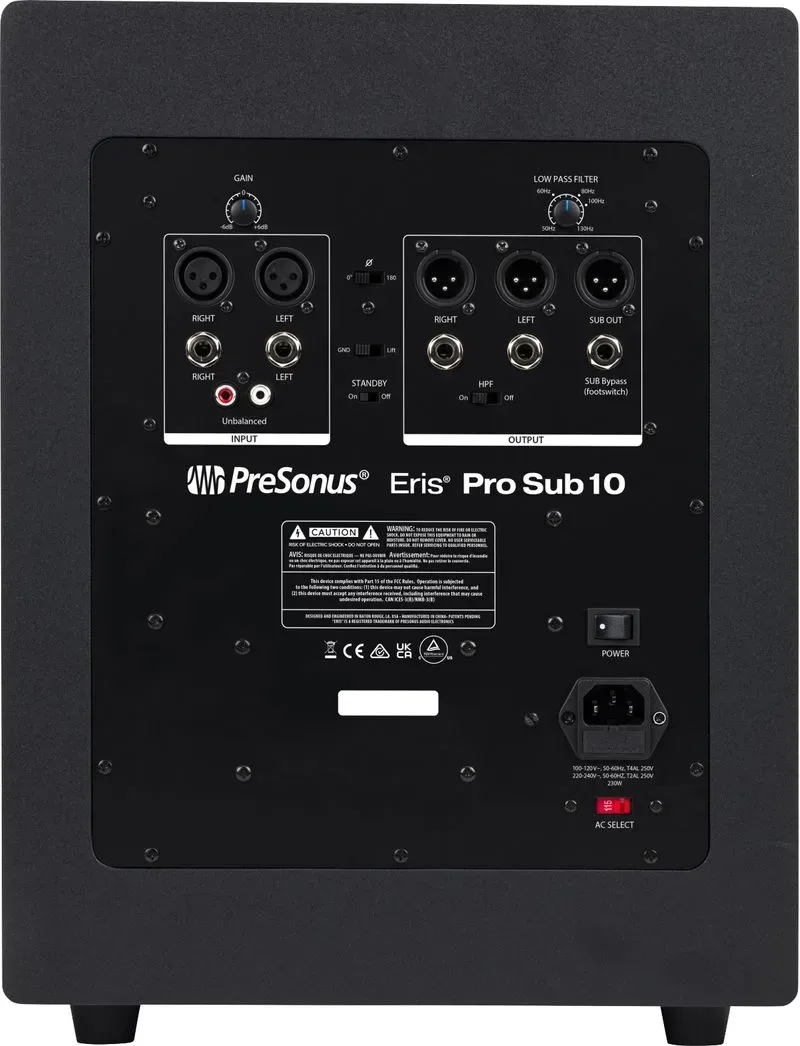 PreSonus Eris Pro Sub 10 10-inch Powered Studio Subwoofer — view 3