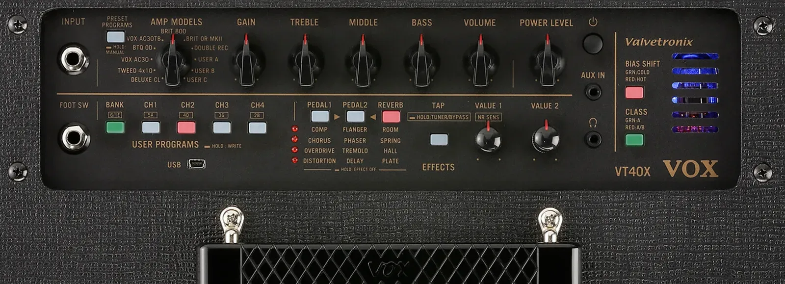 Vox VT40X 40-watt 1x10 inch Modeling Combo Amp — view 3