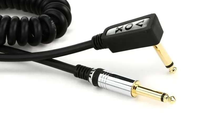 Vox VCC90BK VCC Vintage Straight to Right Angle Coiled Guitar Cable - 29.5 foot Black — view 3