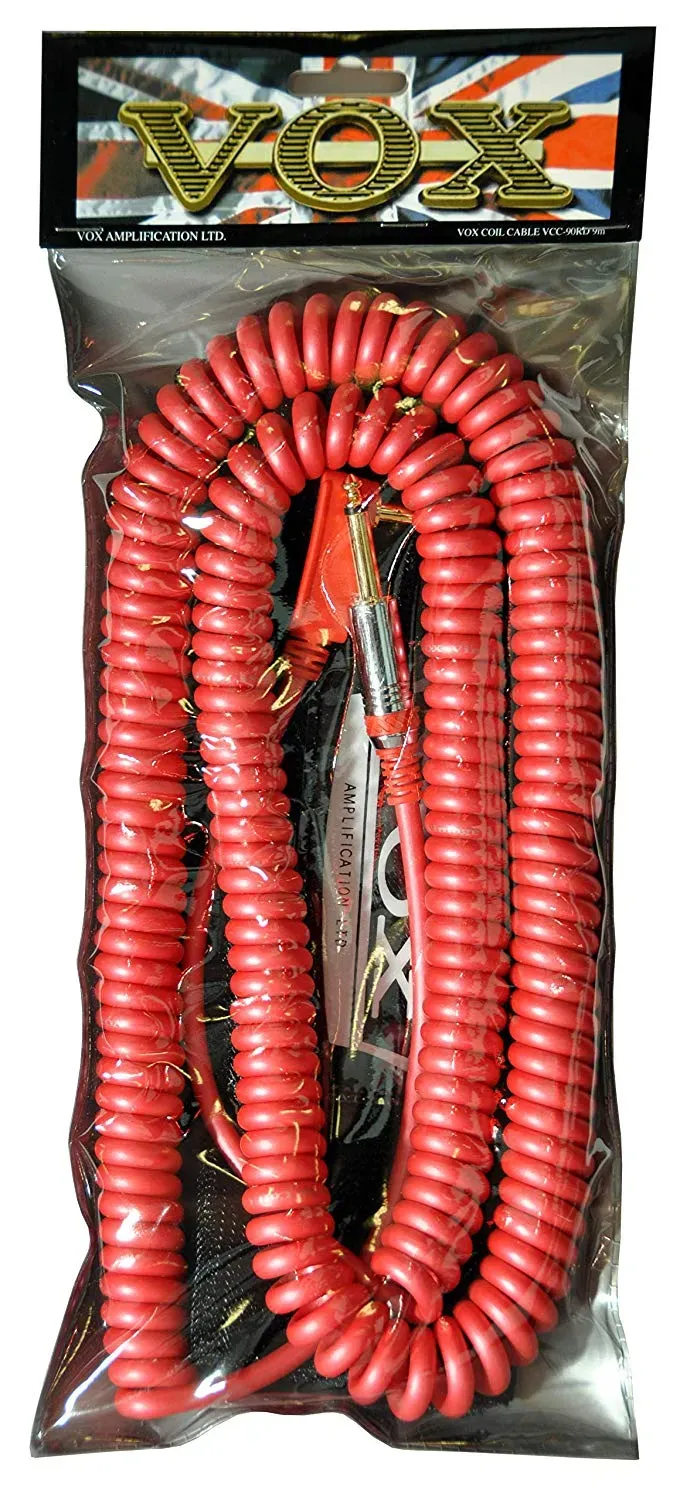 VOX Vintage Coiled Guitar Cable in Red - 9m — view 2