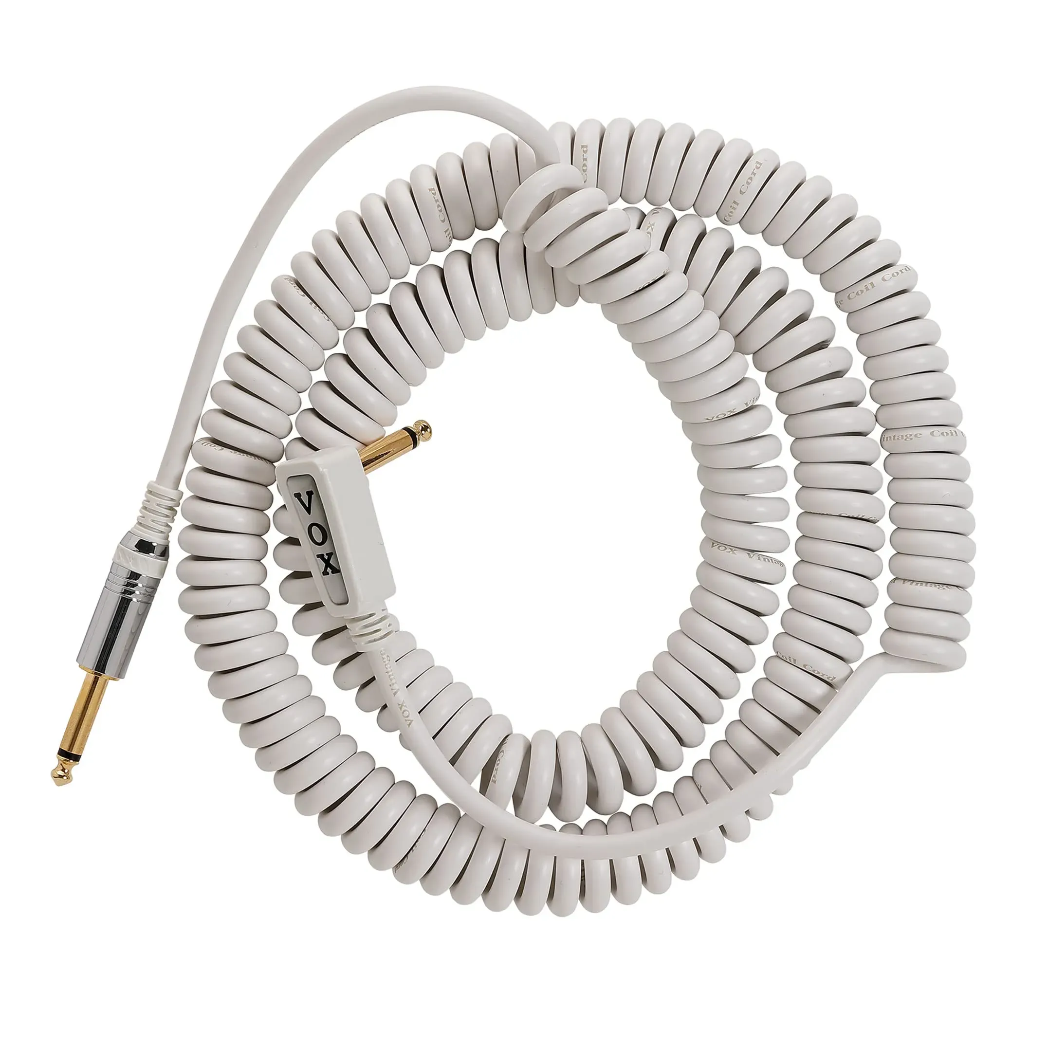 VOX Vintage Coiled Guitar Cable in White - 9m — view 1
