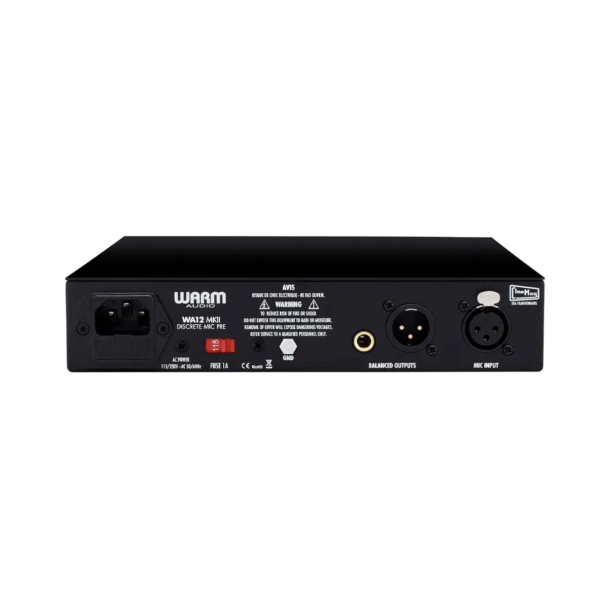 Warm Audio WA12 MKII Microphone Preamp - Black — view 4