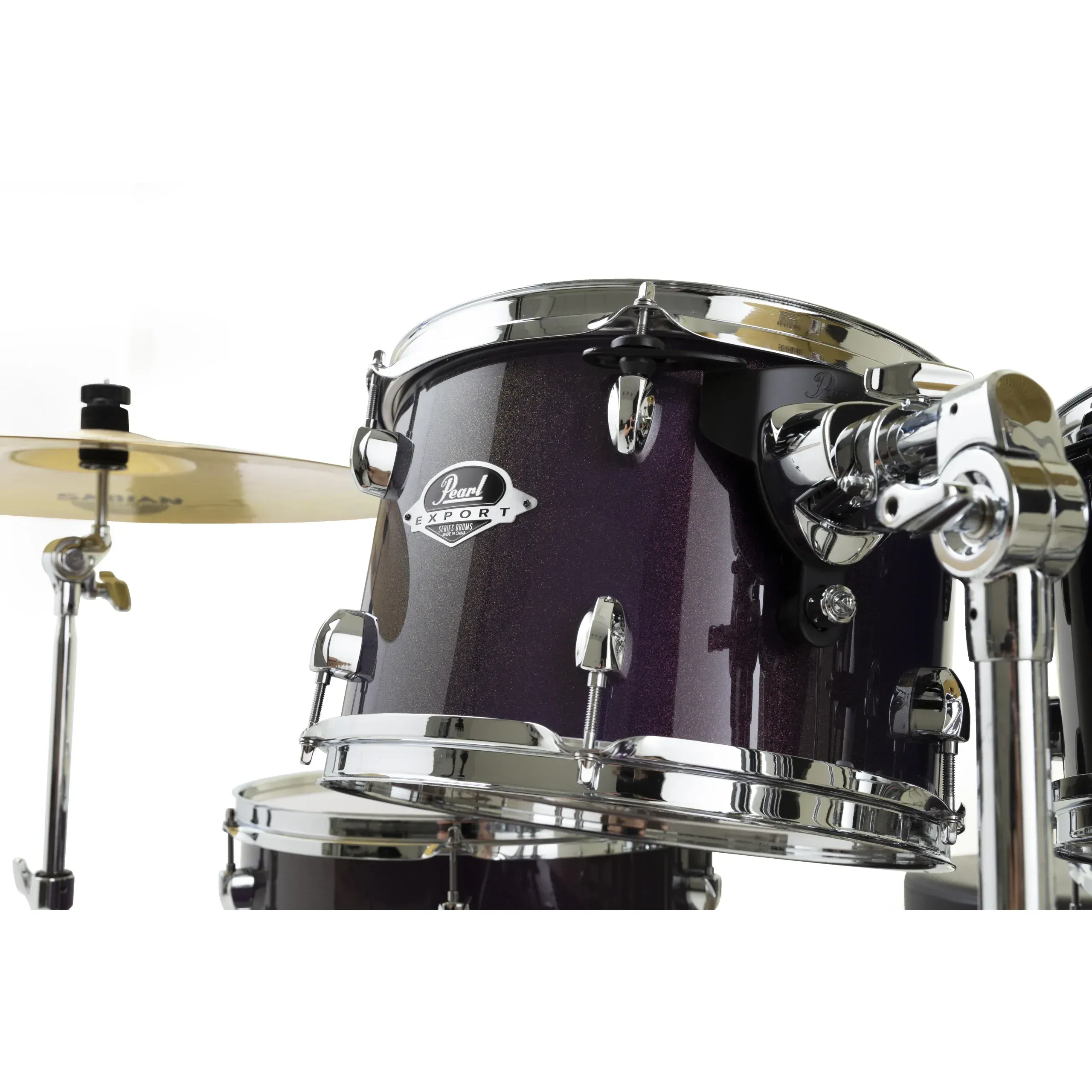 Pearl Export 5-piece Drum Set with Hardware - Purple Nebula — view 3