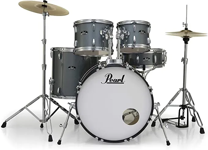 Pearl Roadshow RS525SC/C 5-piece Complete Drum Set with Cymbals - Charcoal Metallic — view 2