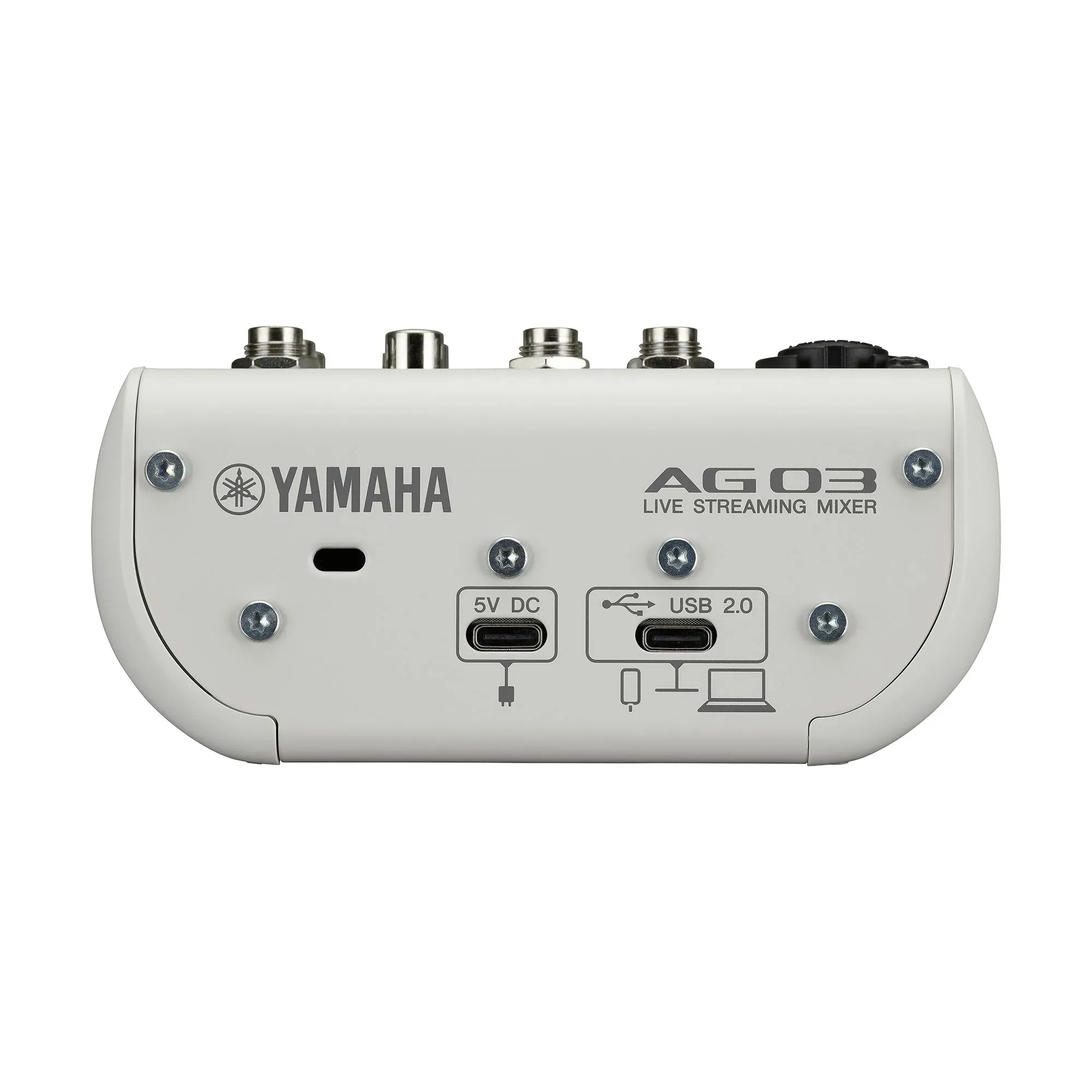 Yamaha AG03 Mk2 3-channel Mixer and USB Interface - White — view 3