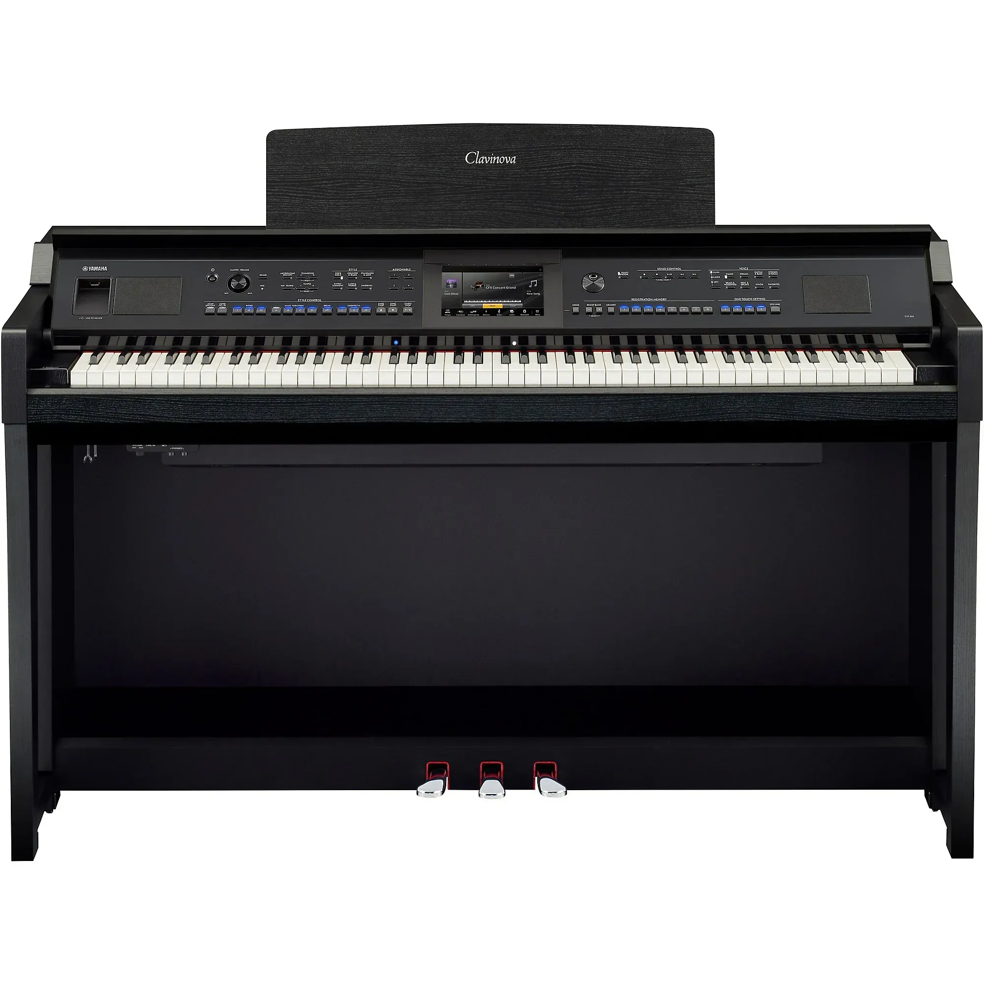 Yamaha CVP-905B Clavinova Digital Piano - Matte Black — view 3