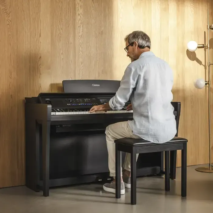 Yamaha CVP-905B Clavinova Digital Piano - Matte Black — view 9