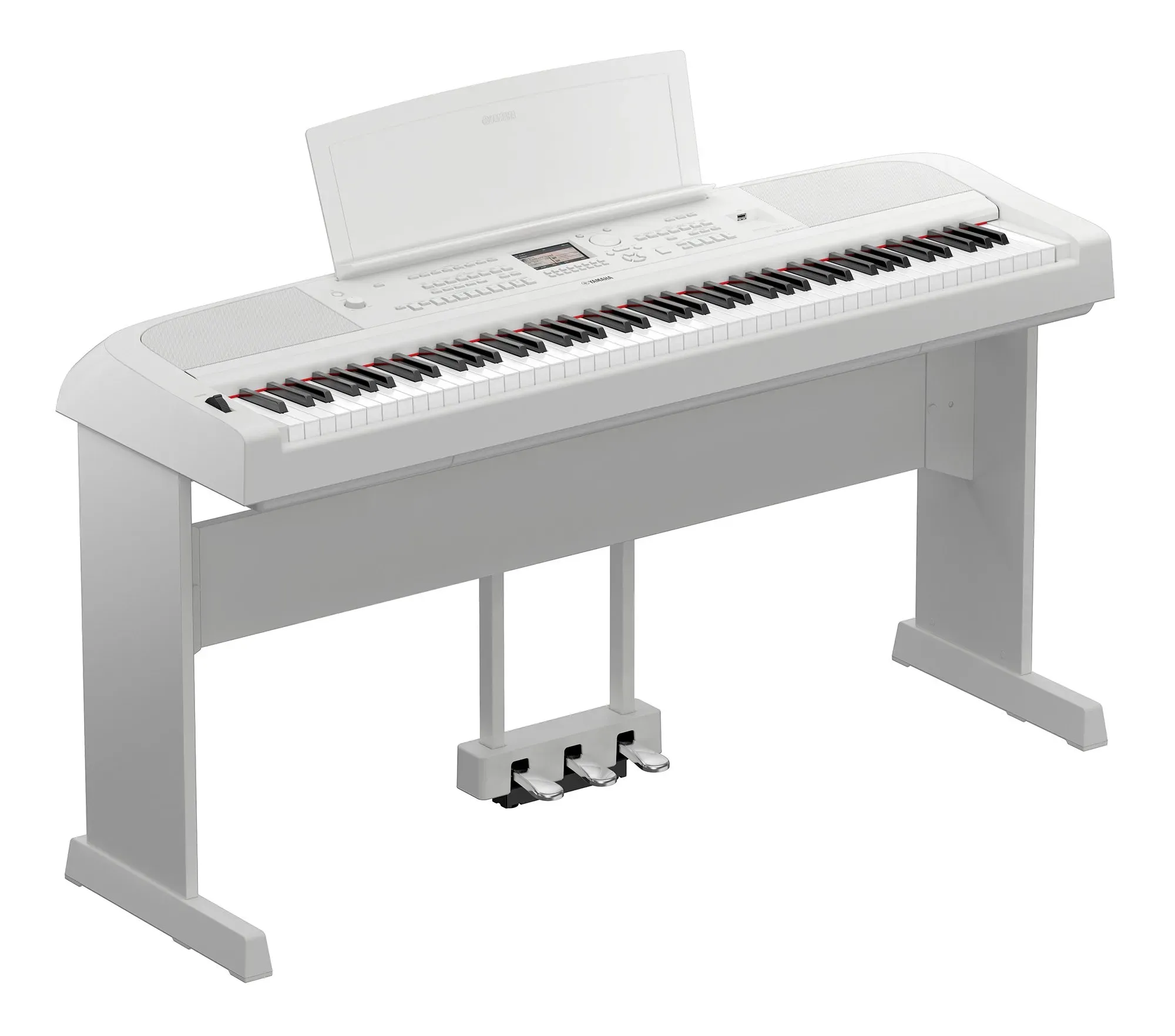 Yamaha DGX-670WH Digital Portable Grand Piano w/Stand