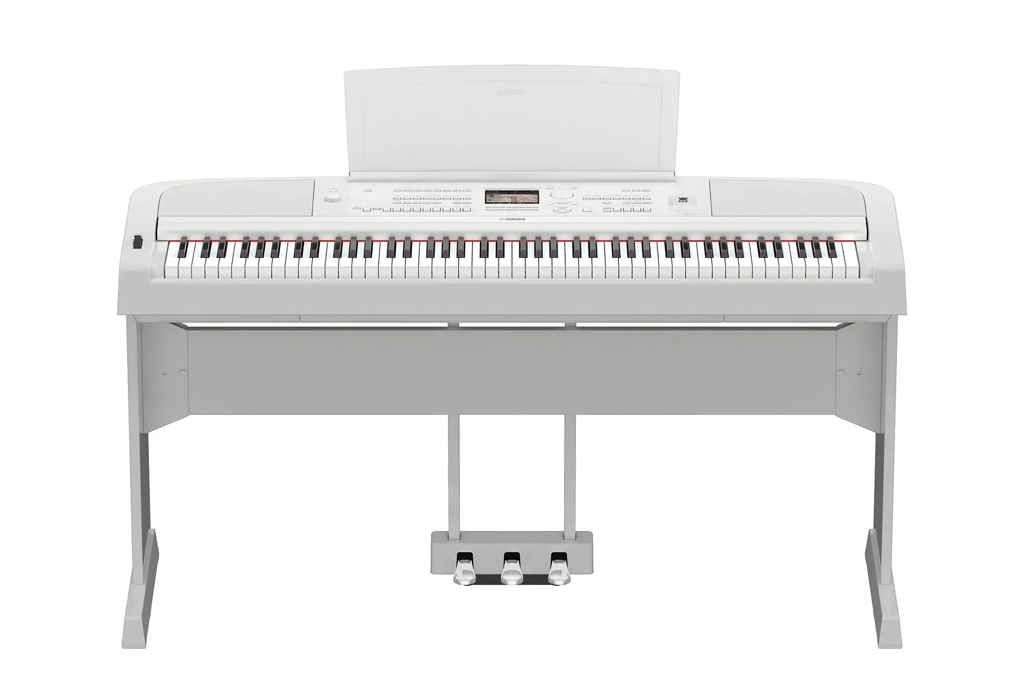 Yamaha DGX-670WH Digital Portable Grand Piano w/Stand — view 3