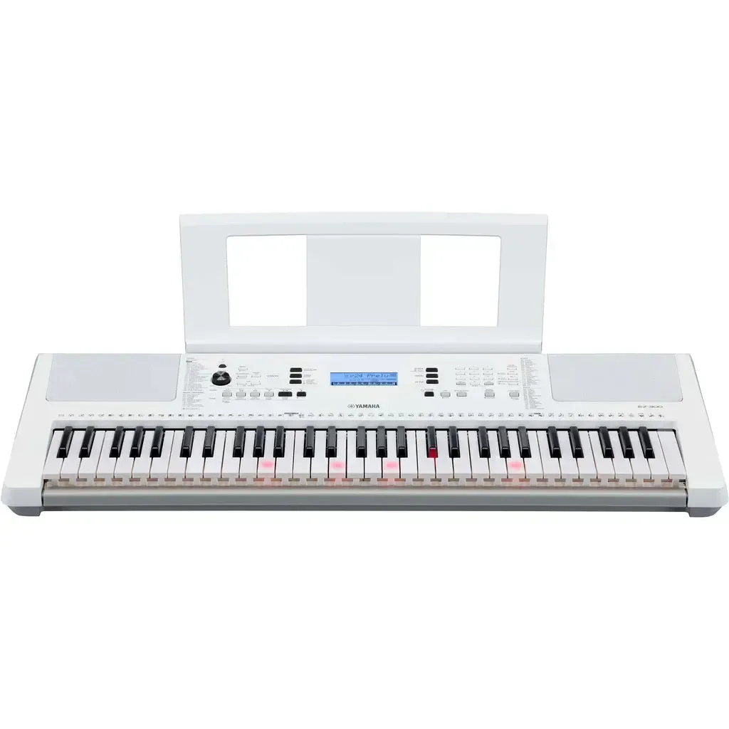 Yamaha EZ-300 61-Key Keyboard with Lighting Keys – White — view 4