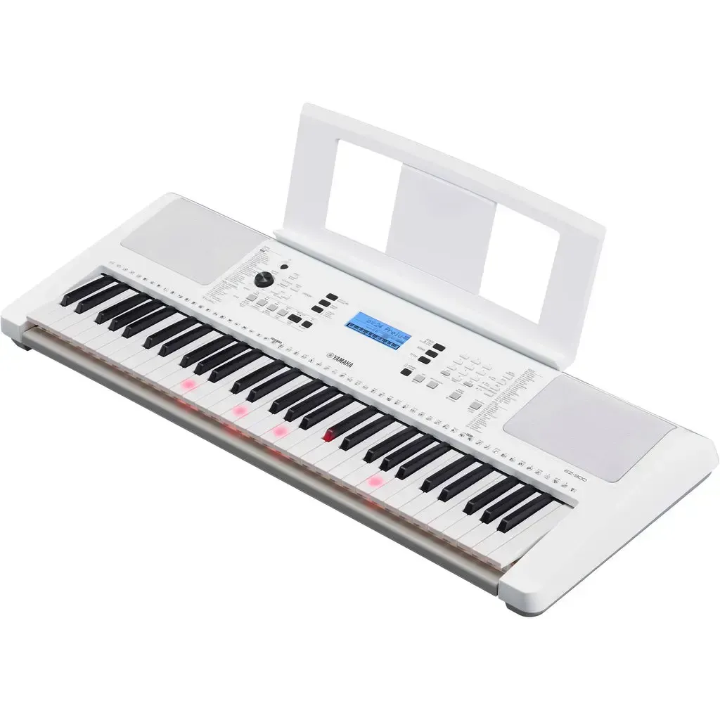 Yamaha EZ-300 61-Key Keyboard with Lighting Keys – White — view 5
