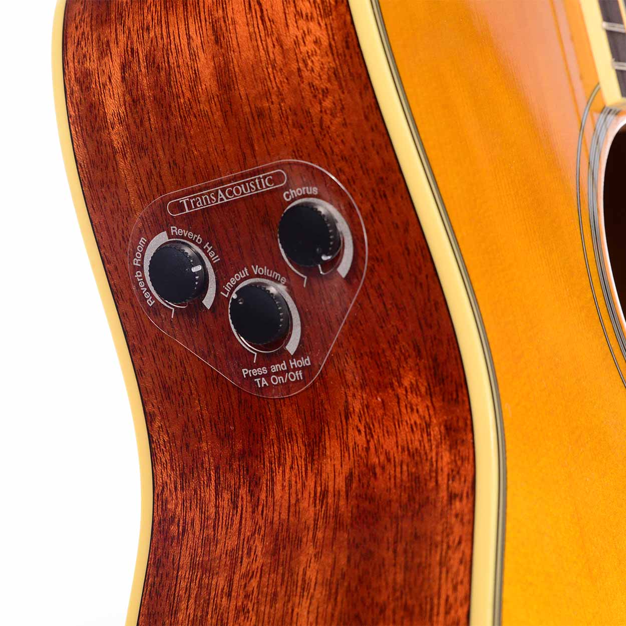 Yamaha FG-TA TransAcoustic Dreadnought Acoustic-electric Guitar – Vintage Tint — view 5