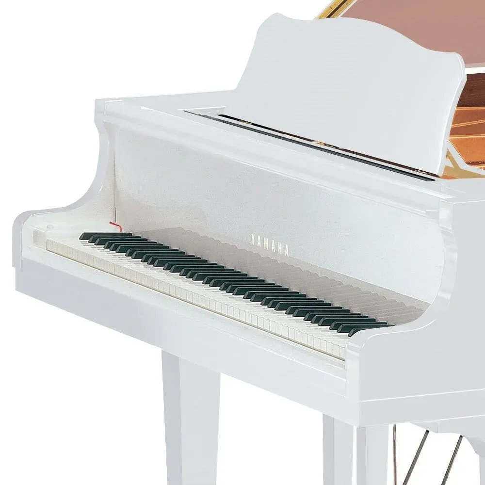 Yamaha GB1K Acoustic Grand Piano – Polished White — view 3