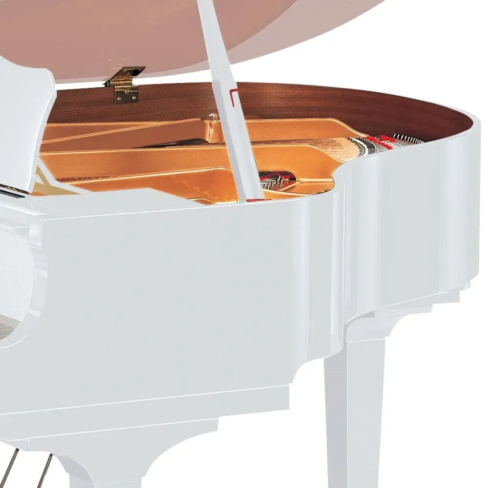 Yamaha GB1K Acoustic Grand Piano – Polished White — view 4