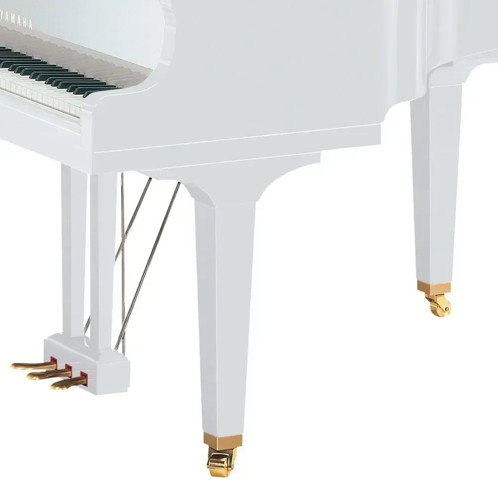 Yamaha GB1K Acoustic Grand Piano – Polished White — view 5