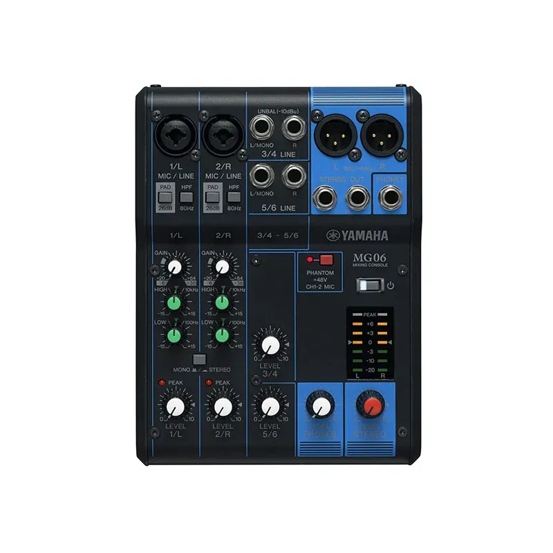 Yamaha MG06 6-channel Analog Mixer — view 1
