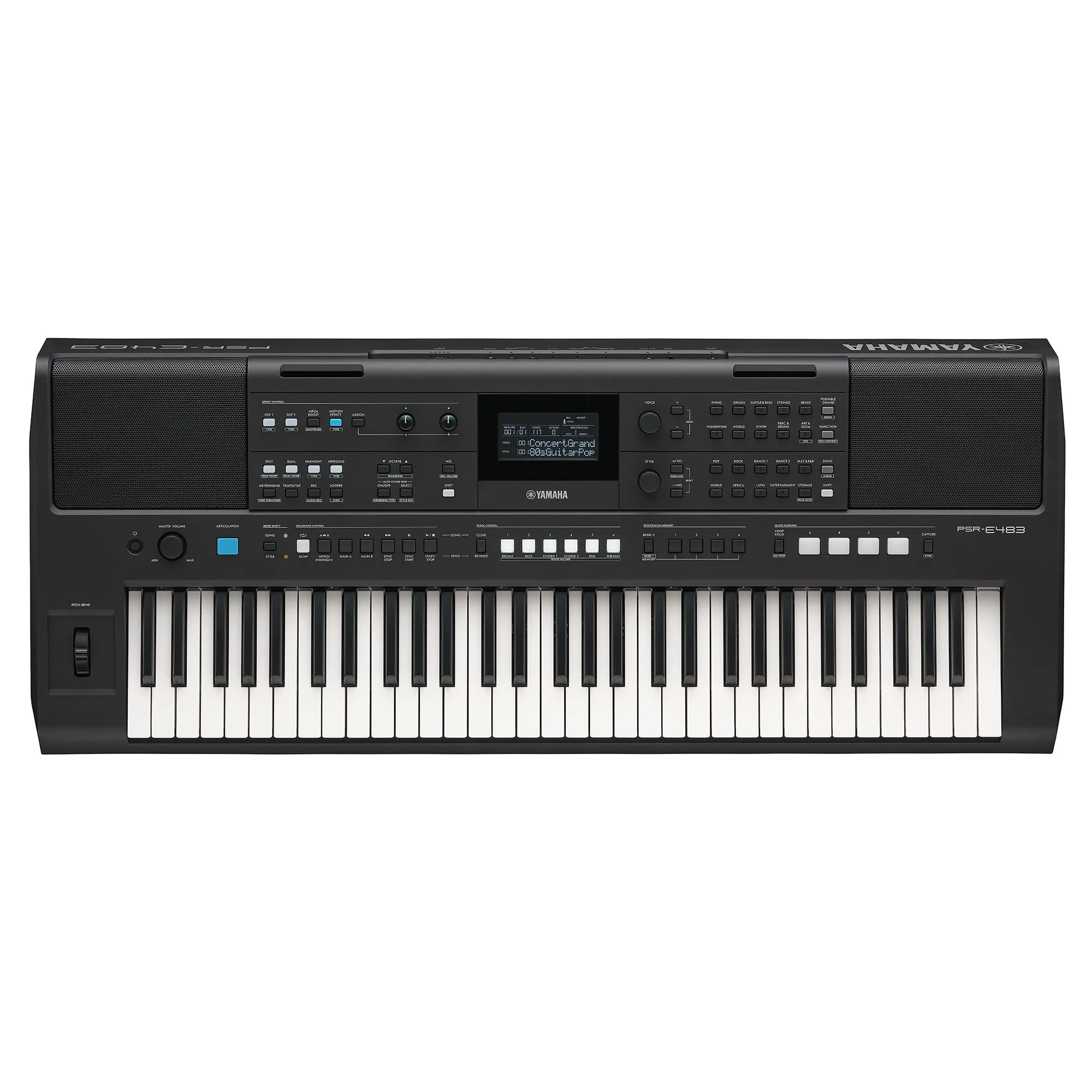 Yamaha PSR-E483 61-key Portable Keyboard — view 1