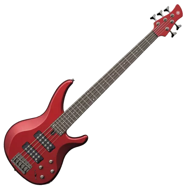 Yamaha TRBX305 5-String Electric Bass – Candy Apple Red — view 2