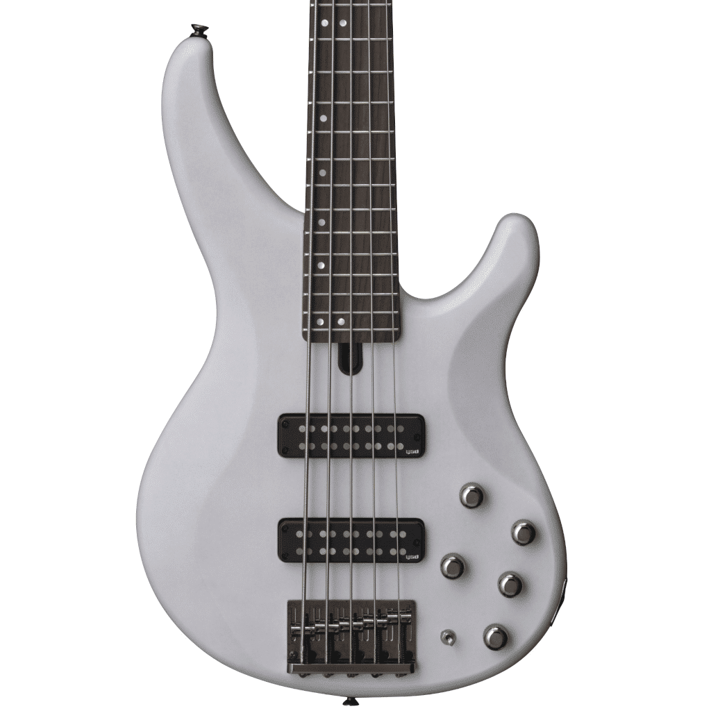 Yamaha TRBX505 5-String Electric Bass Guitar – Translucent White