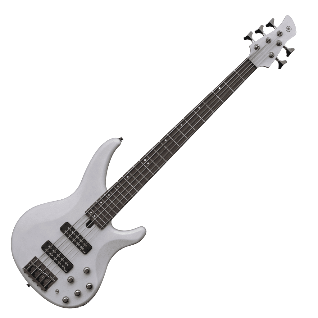Yamaha TRBX505 5-String Electric Bass Guitar – Translucent White — view 2