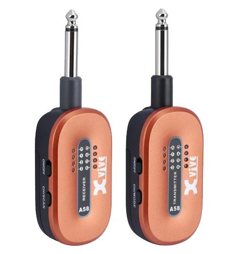 Xvive A58 – 5.8 GHz True Diversity Wireless Guitar System – Orange