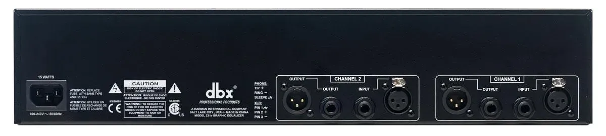 DBX 231s - 2 x 31-Band Graphic Equalizer — view 3