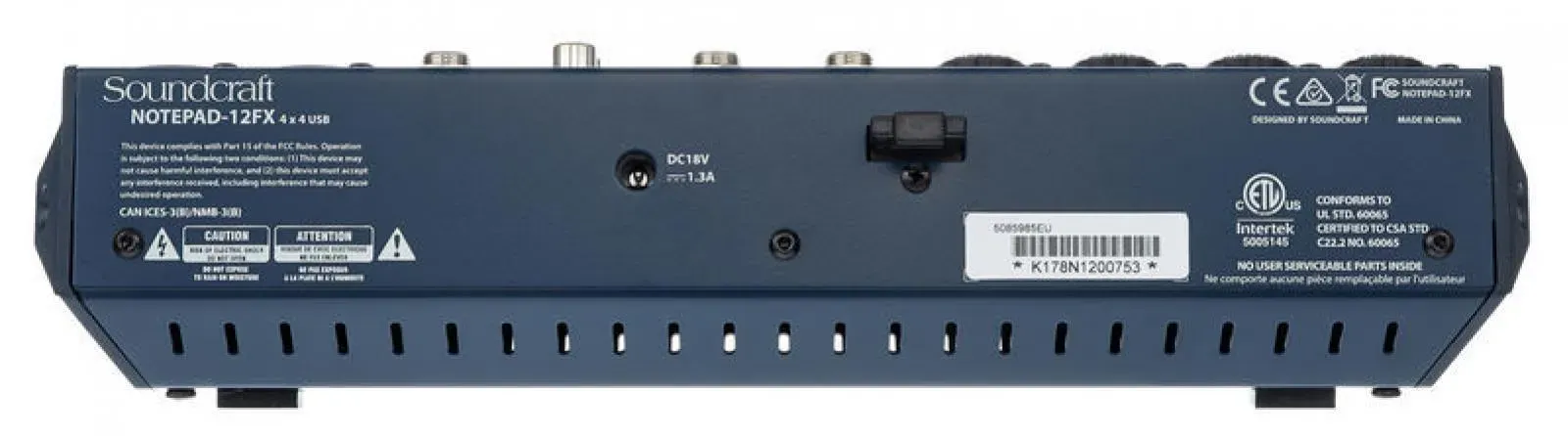 Soundcraft Notepad-12FX Mixer with Effects and USB — view 6