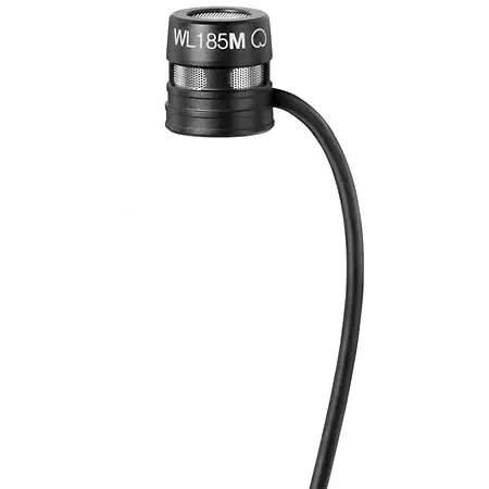 Shure WL185m Cardioid Lavalier Microphone - Black