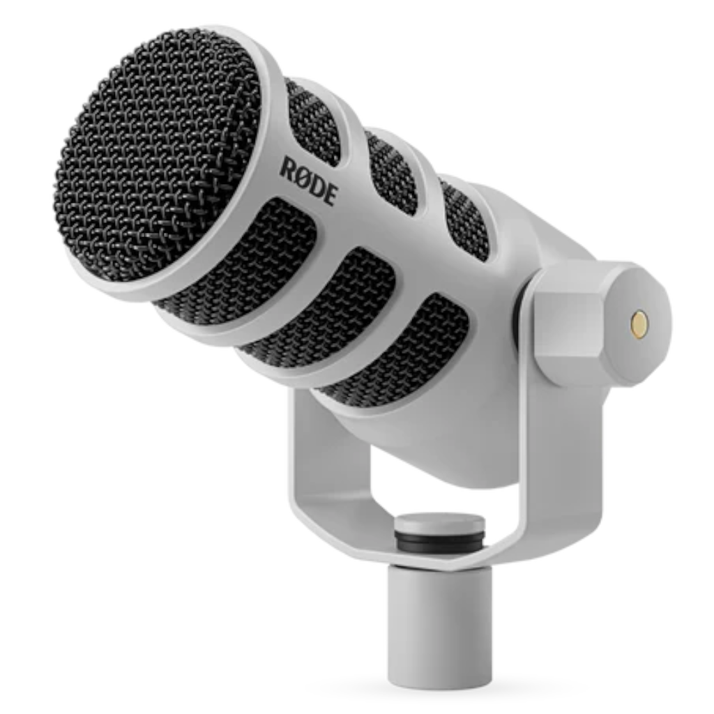 Rode PodMic Cardioid Dynamic Broadcast Microphone – White