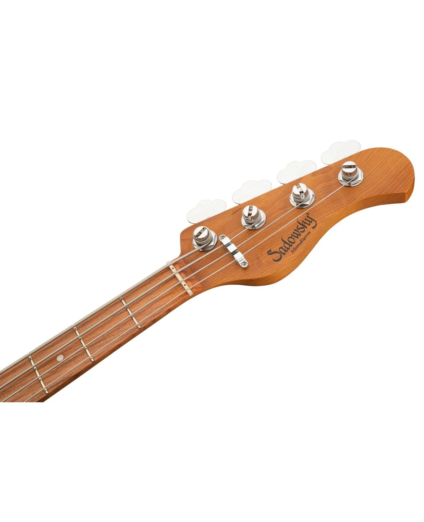 Sadowsky MetroExpress 24-Fret Modern Bass – Roasted Maple Fingerboard – 4-String – Solid Silver Metallic High Polish — view 4