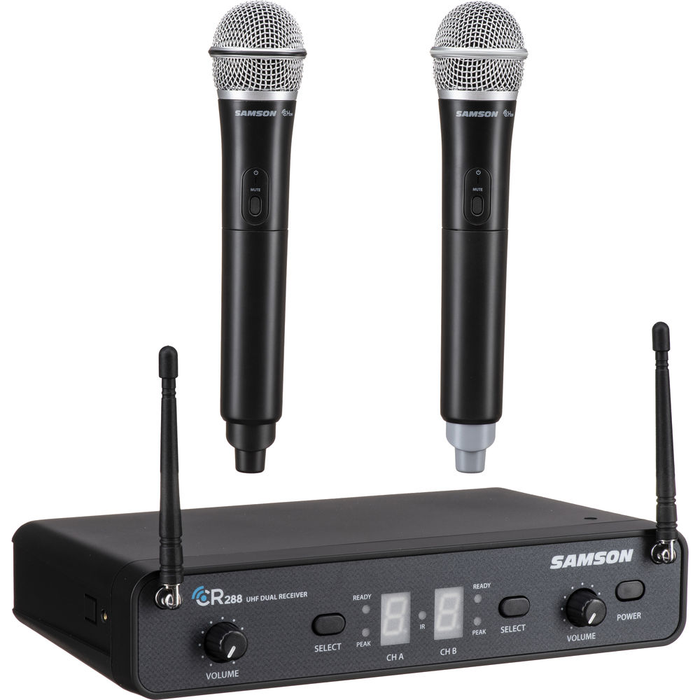 Samson Concert 288 Handheld Dual-Channel Wireless System with Q6 Microphone — view 1