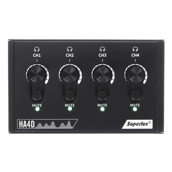 Superlux HA4D Compact Four Channel Stereo Headphone Amplifier — view 1