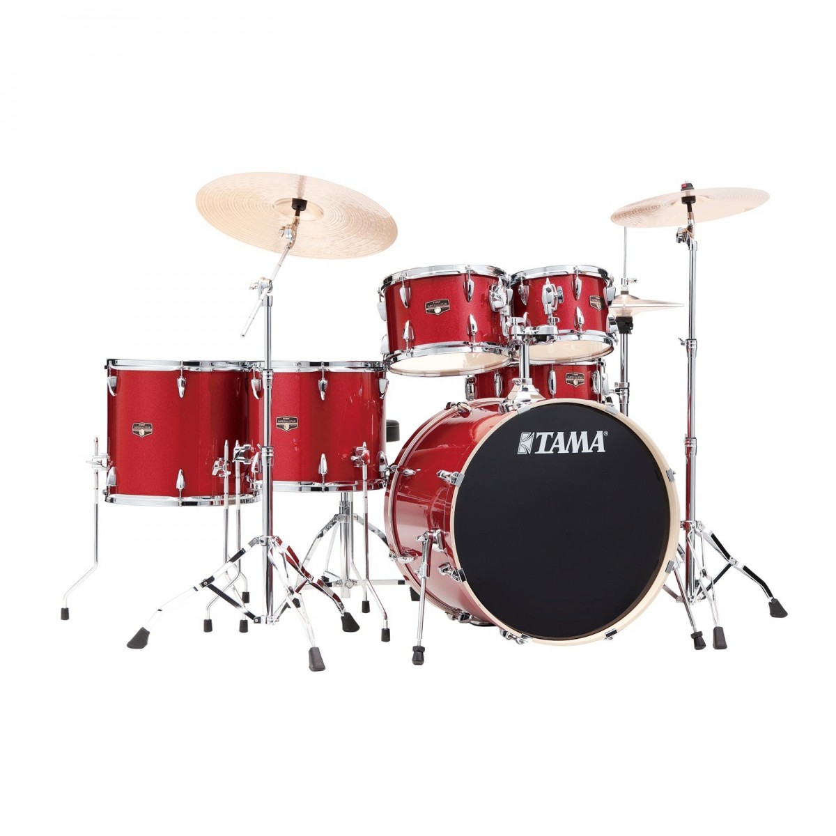 Tama Imperialstar 6 Piece Drum Kit with Hardware – Burnt Red Mist