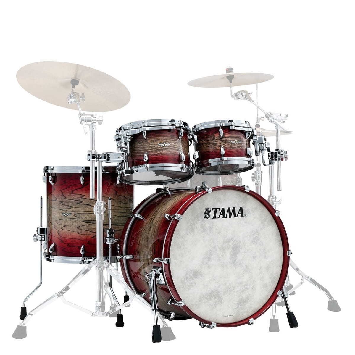Tama STAR Walnut 5-piece Shell Pack – Garnet Japanese Sen Burst