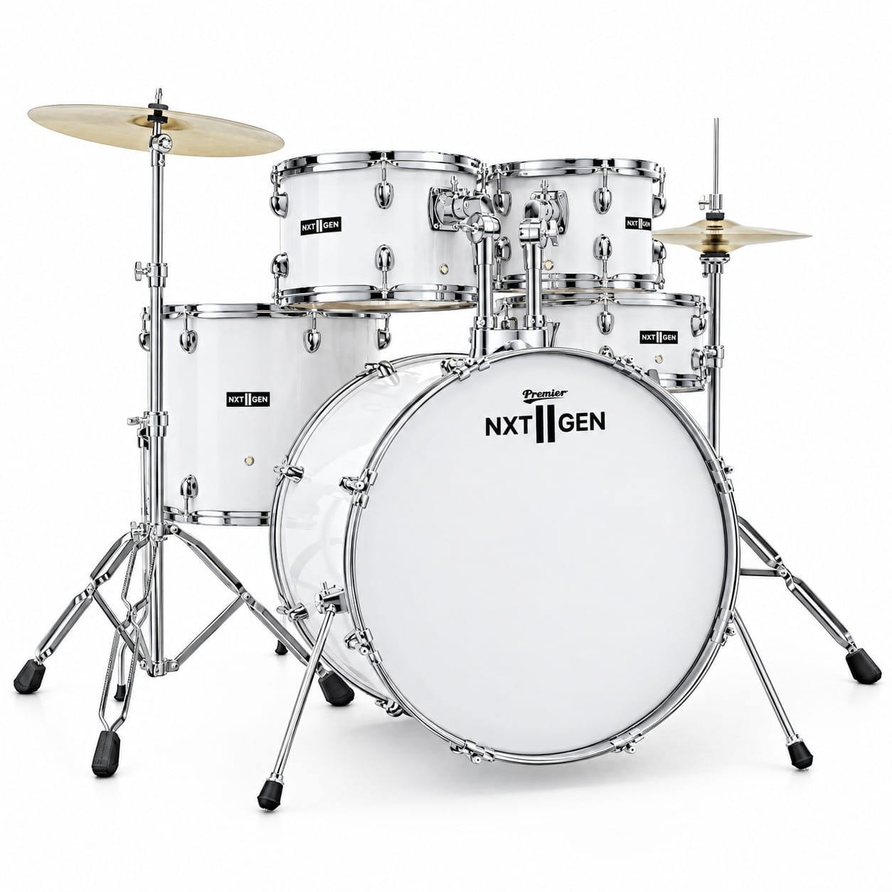 Premier Next Gen 5-Piece 22 inch Drum Kit – White