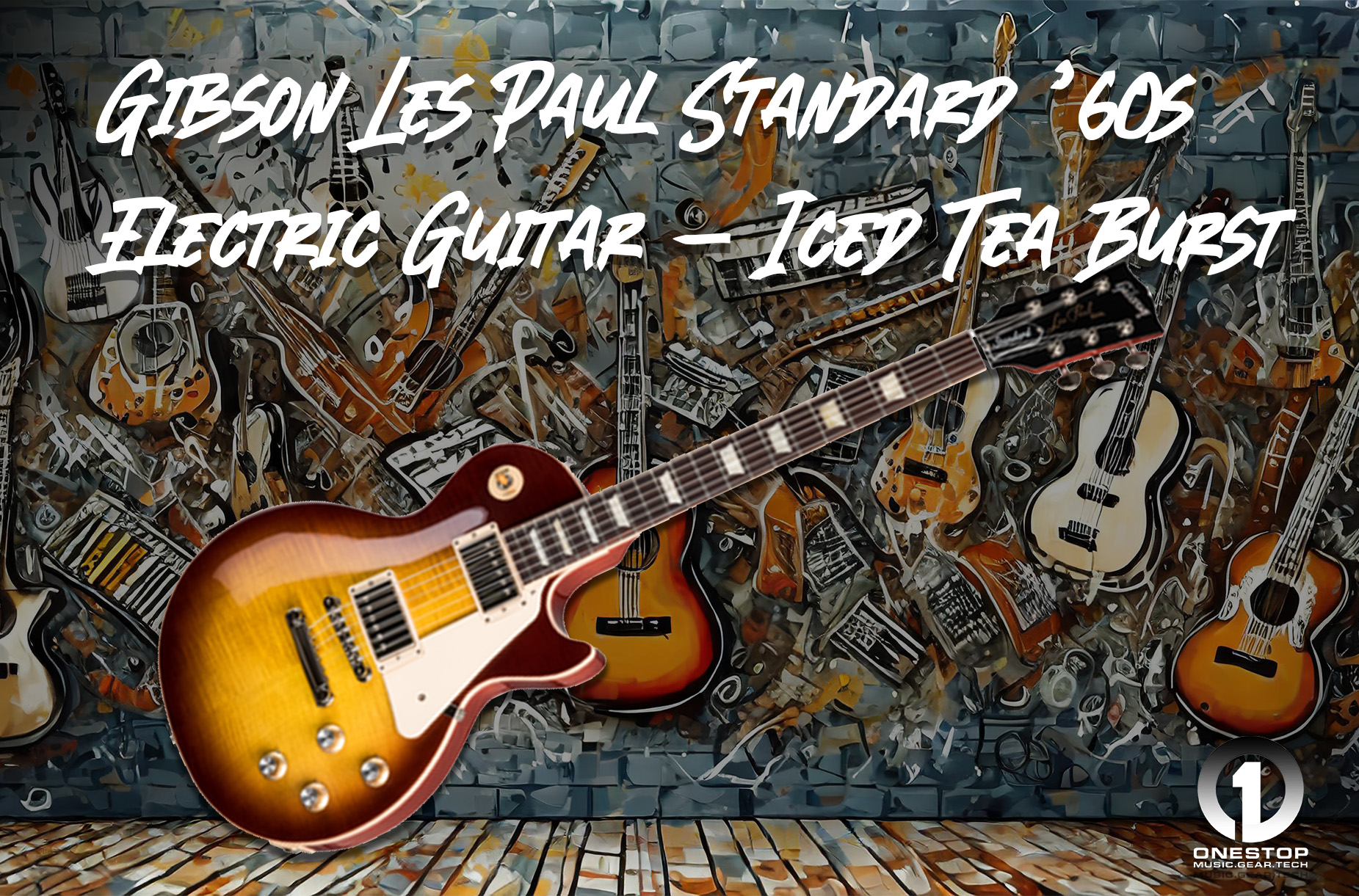 Gibson Les Paul Standard ’60s Electric Guitar in Iced Tea Burst!