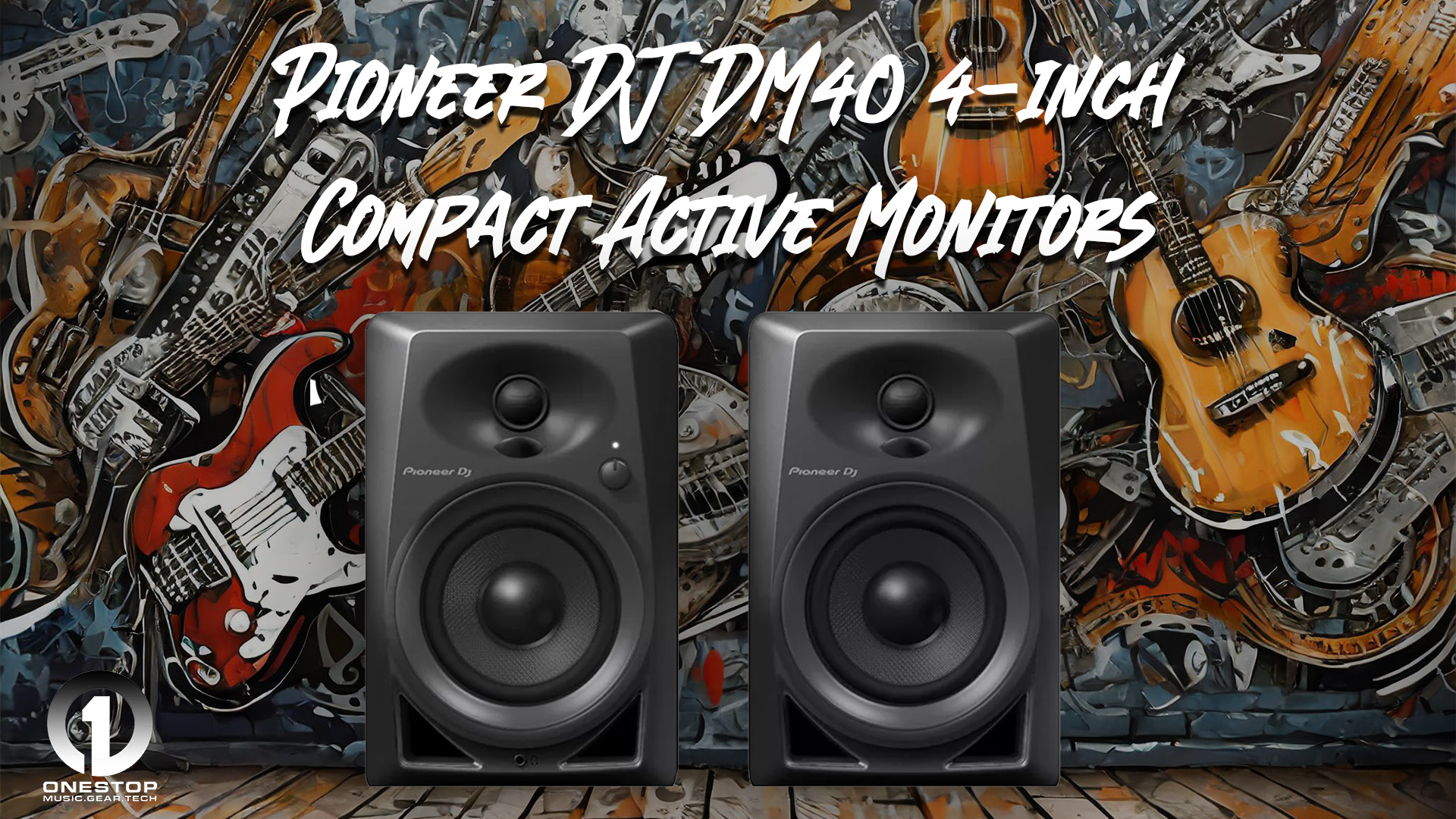 Pioneer DJ DM-40 4-inch Compact Active Black Monitors