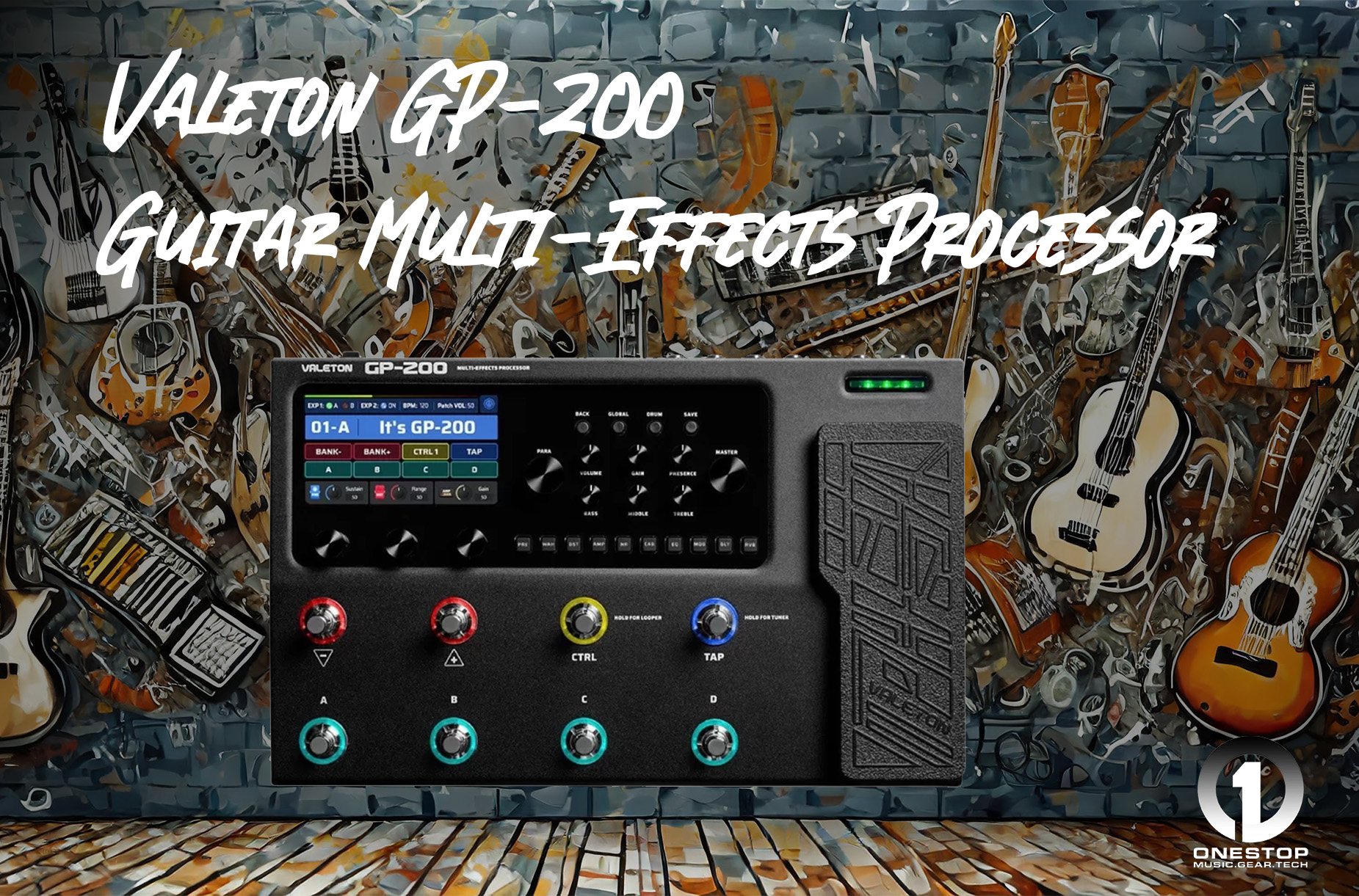 Valeton GP-200 Guitar Multi-Effects Processor