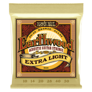 Ernie Ball EARTHWOOD 80/20 Bronze Acoustic Guitar Strings - 10-50